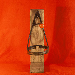 Porte Fleur Mural Red